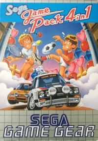 Sega Game Pack 4 in 1 PAL Sega Game Gear PAL box art
